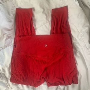 Red Lululemon Aligns 28”